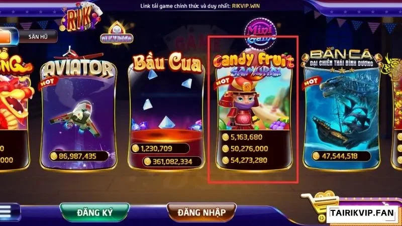 Candy Rikvip – tựa game mini slot hấp dẫn