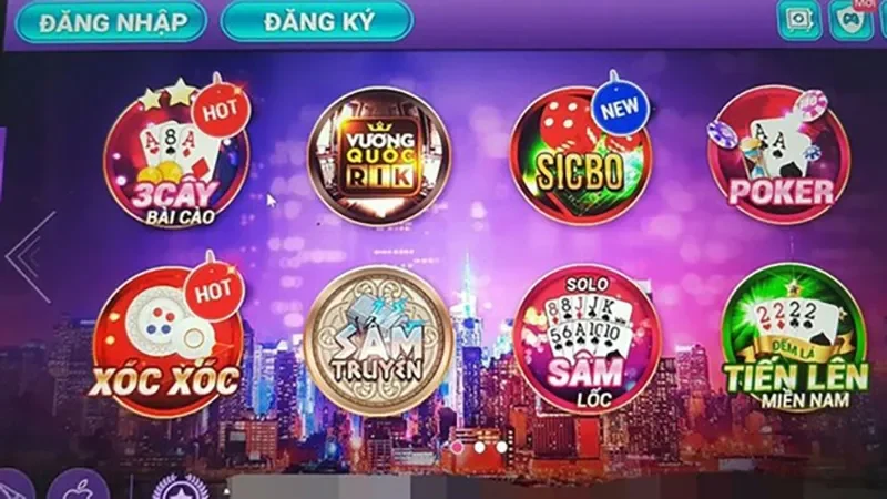 Tận hưởng số chủ đề game khi tham gia sảnh game tại nhà cái Rikvip