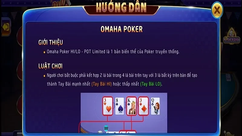 Luật chơi Pot-Limit Omaha