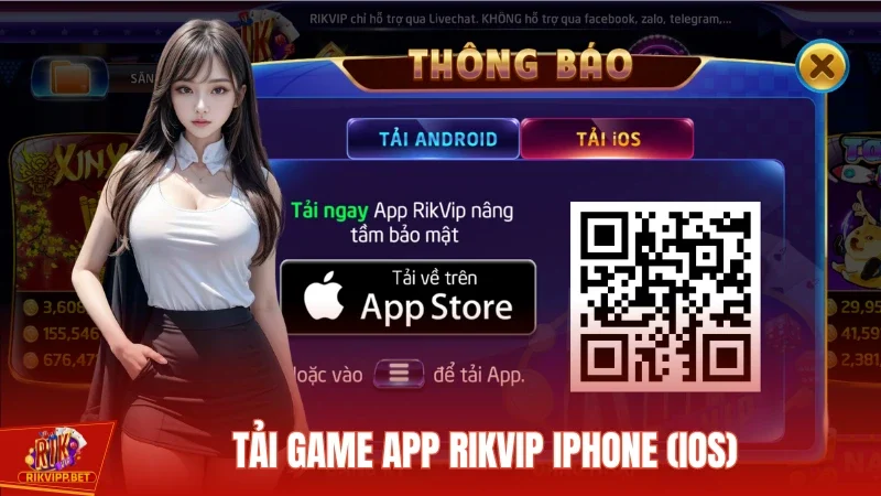 Cách tải app Rikvip trên IOS rất dễ dàng, cược thủ có thể tự thực hiện tại nhà