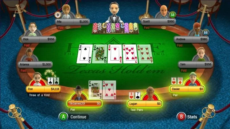 Kinh nghiệm chơi Texas Poker giúp bạn đạt chiến thắng cao